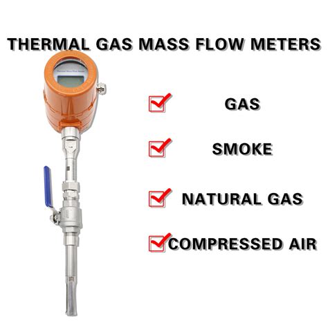 Dn100 Field Display Insertion Type Thermal Air Hot Gas Mass Flow Meter