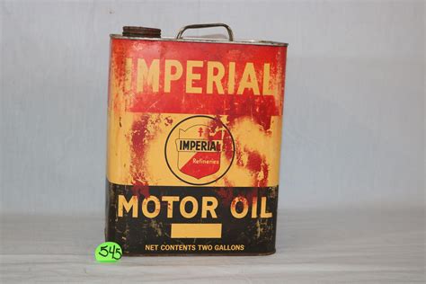 Lot Imperial Motor Oil Two Gallon Can