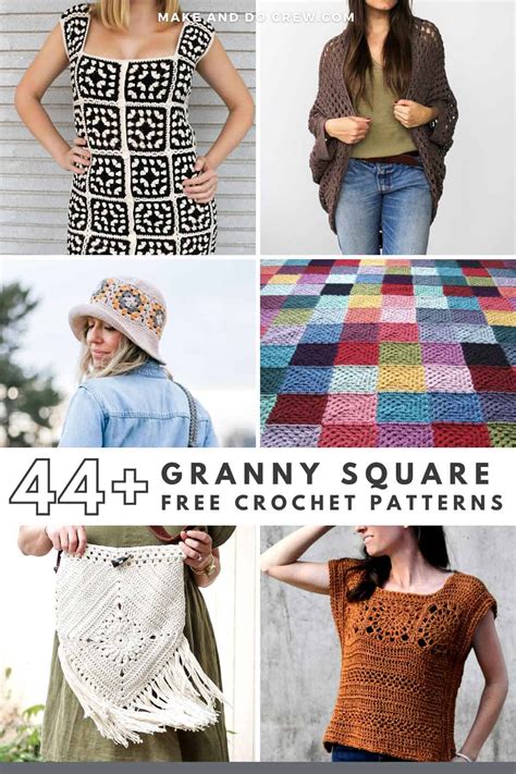Granny Square Projects 43 Patterns You Ll Love Make Do Crew