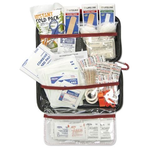 Lifeline 4180 Aaa 121 Piece Road Trip First Aid Kit Packaged In Compact