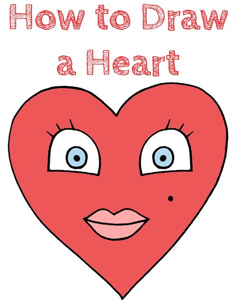 How To Draw A Heart Draw For Kids