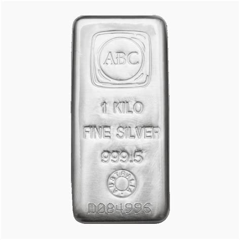 Buy 1kg Cast Silver Bullion Bar Australian Bullion Company 999 Purity