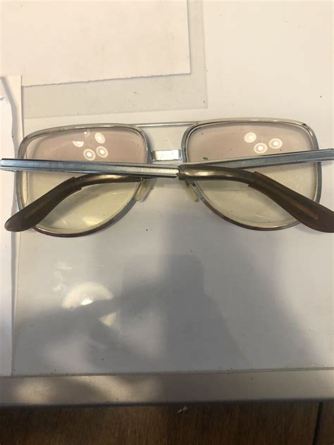 Vintage American Optical Safety Glasses Ao 573 Frames Silver G321 Ebay
