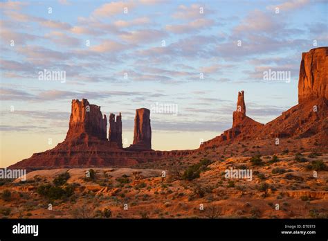 Monument Valley From Highway 163 Looking South Utah Arizona Usa