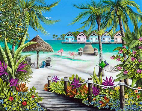 Tropical Escape Tropical Art Coastal Art Coastal Home | Etsy | Tropical escape, Tropical art ...