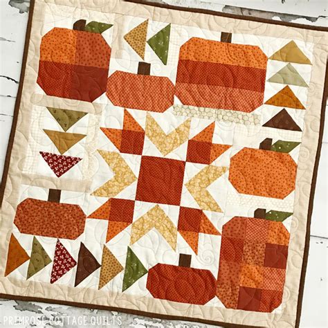 Pumpkin Party Bluprint Halloween Quilt Patterns Fall Quilt