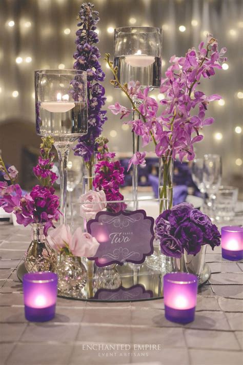 Purple Platinum Wedding Enchanted Empire Event Artisans Purple