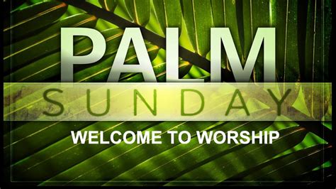 04 05 20 Palm Sunday Worship Youtube
