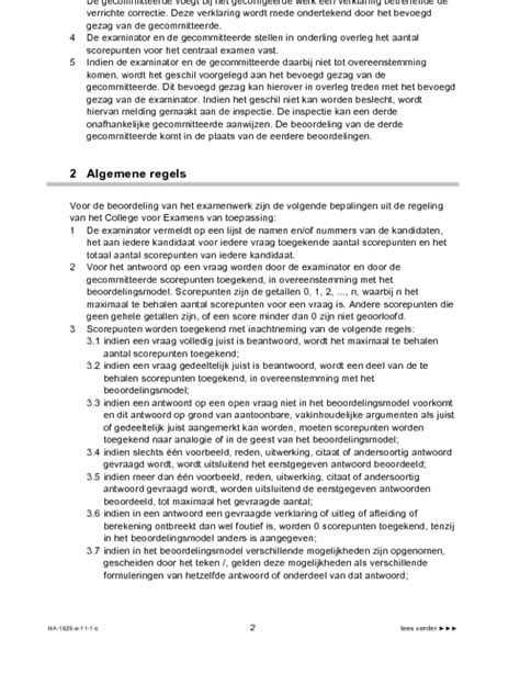 Wiskunde B Eindexamen Havo Correctievoorschrift Eindexamens Nu