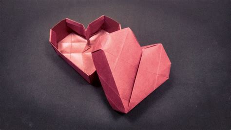 Cómo Hacer La Caja Del Corazón Del Origami Como Fazer Caixa De