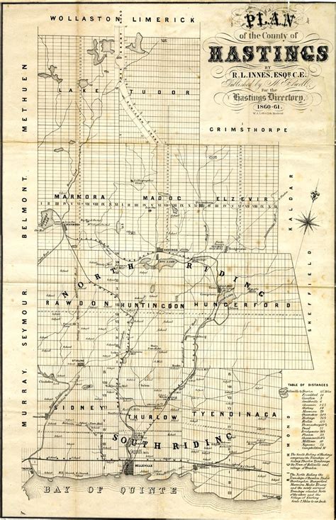 Map Of Hastings County 1860 F Map Of Hastings County O Flickr