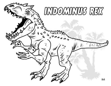 Indominus Rex Coloring Page – childrencoloring.us