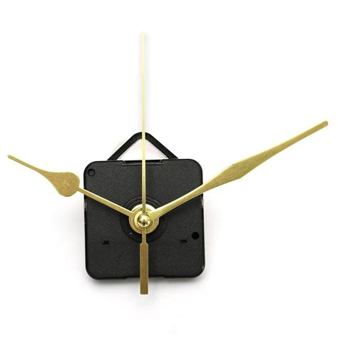 Jeteven Diy Wall Quartz Clock Movement Clock Silent Long Shaft Gold