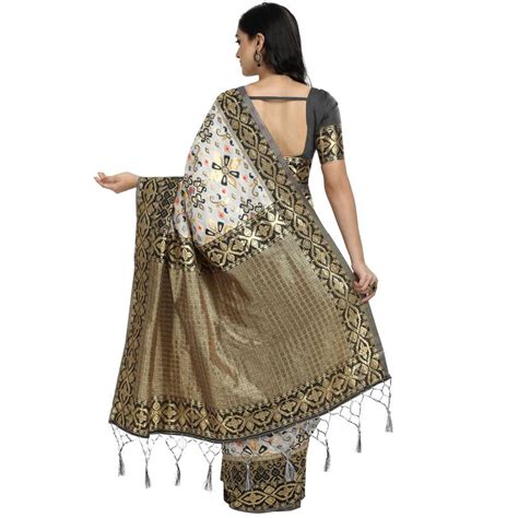 Black Woven Art Silk Saree With Blouse Classiques 3356990