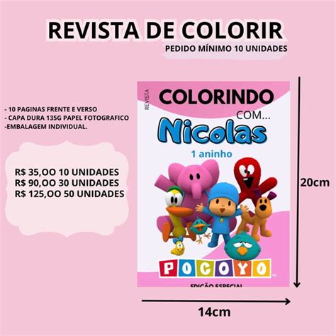 Revista De Colorir Pocoyo Elo Produtos Especiais