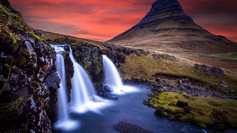 Wallpapers Hd Kirkjufell Waterfall Iceland