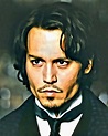 Johnny Depp Portrait Painting by Florian Rodarte