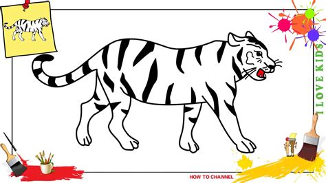 How To Draw A Tiger White Easy And Slowly Step By Step For Beginners
