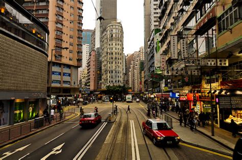 Wan Chai Streets Of Hk As Seen From A Black Tram 08032 Flickr