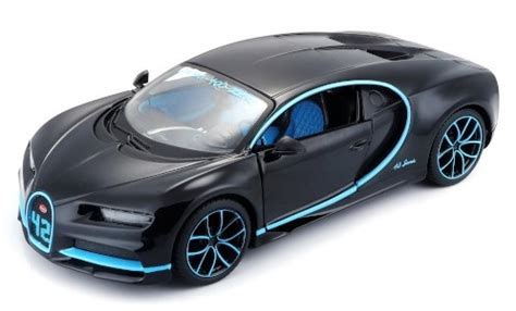 Diecast Model Cars Bugatti Chiron 124 Maisto Zero 400 Zero Blackblue