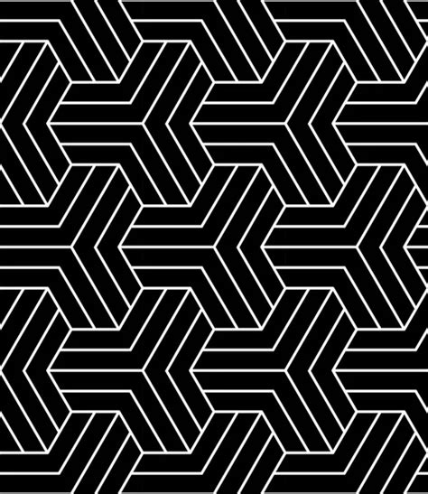 Abstract Geometric Black And White Graphic Design Print Pattern — Stock