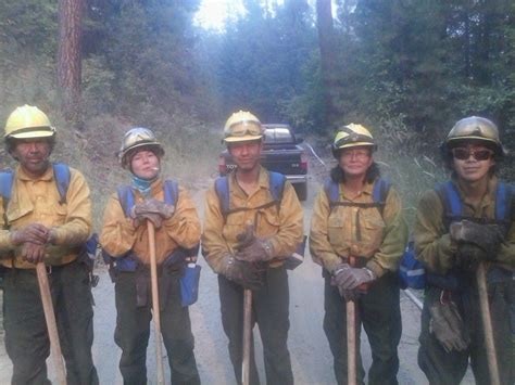 Allakaket Alaska Firefighters Near Weippe Left To Right Wayne