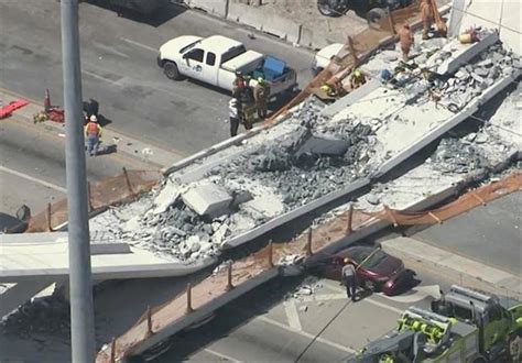 Miami Pedestrian Bridge Collapses Killing At Least Four Officials Say Other Media News