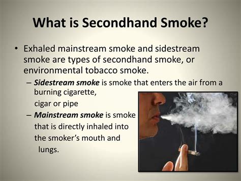 what is second hand smoking