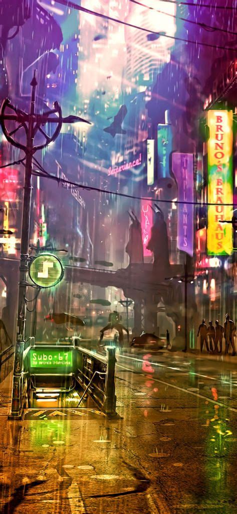 Iphone X 4k Wallpapersfuturistic City Cyberpunk Neon