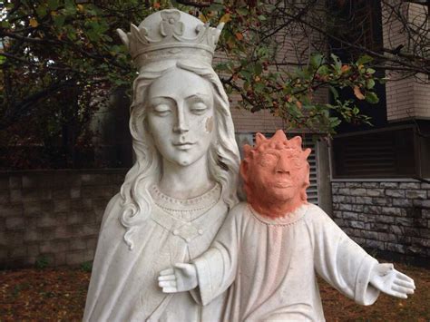 New Head For Jesus Statue That Prompted Double Takes Is Gone The Two