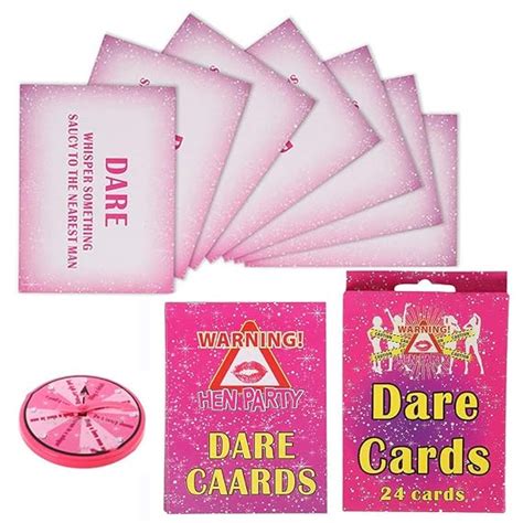Bachelorette Dare Card Game 24 Naughty And Hilarious Dare Cards And