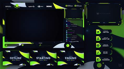Stream Overlay Template Psd Package Download Twitch On Behance