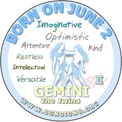 Air is your paired element and as a gemini, you have the most fluid connection with air out of any of the zodiac signs. June 2 Zodiac Horoscope Birthday Personality | Sociable ...