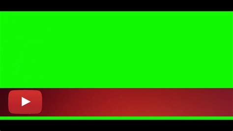 كروما خضراء شريط اليوتوب للمونتاج Youtube