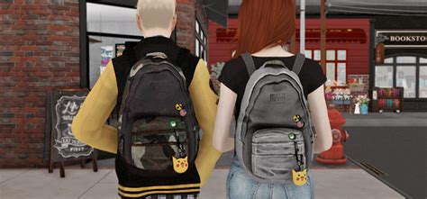 Sims4 Marigold Male Backpack Man Bag Backpack Marigol