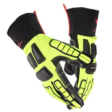 Cut Resistant Tpr Impact Protection Safety Mechanic Gloves Heavy Duty