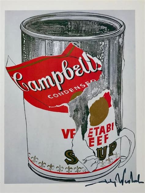 Andy Warhol Campbell S Soup Can Hand Signed Print Order Museum Quality Art Reproduction