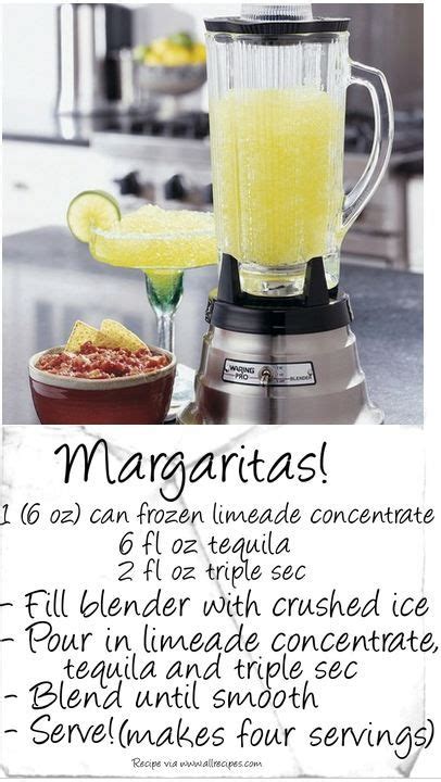 Blenders Easy Margarita Recipe Drinks Alcohol Recipes Alcohol Recipes