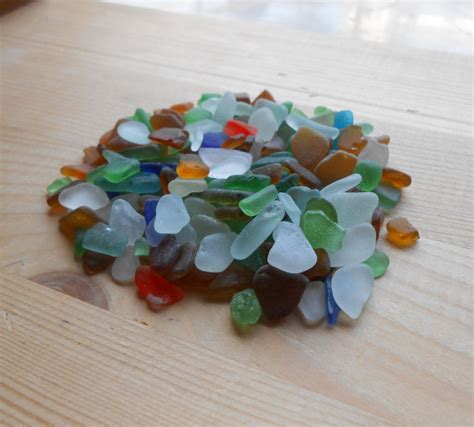 Extra Tiny Sea Glass Multicolored Mix Genuine Sea Glass For Crafting