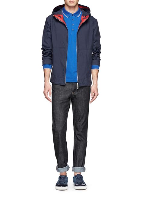 Two way separating zippers are for outwear like jackets, coats, and other pieces of sportswear and rainwear. Canali Hooded Two-way Zip Front Jacket in Blue for Men - Lyst