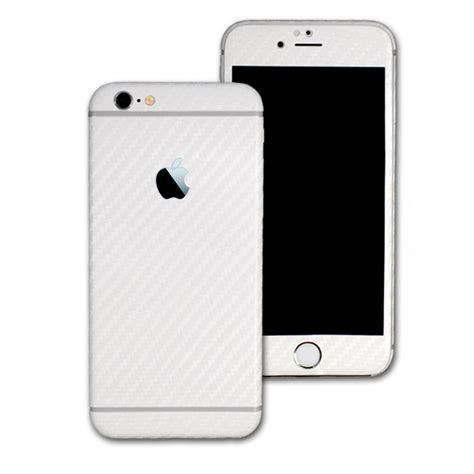 Iphone 6 Plus White Carbon Fibre Skin Wrap Easyskinz