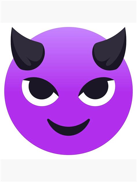 Joypixels Devil Emoji Canvas Print By Joypixels Redbubble