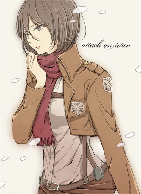 Mikasa Ackerman Shingeki No Kyojin Drawn By Merino Danbooru