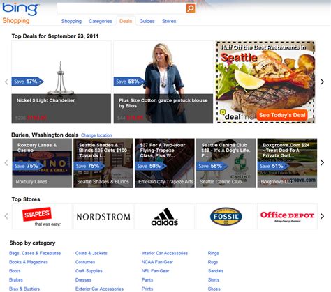 Bing Launches Bing Deals Aggregates 200000 Deals