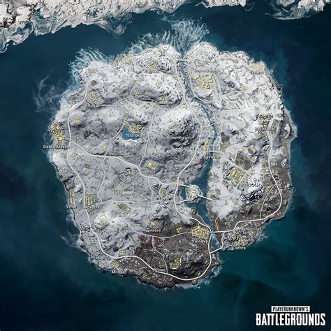 Pubg Vikendi Map Vehicles Size Best Start Locations And Snow Map