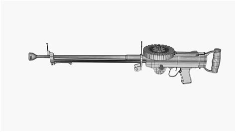 3d Lewis Machine Gun Model Turbosquid 2128693
