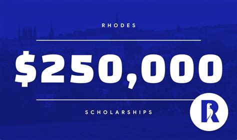 The Rhodes Scholarship Overview Student Awards