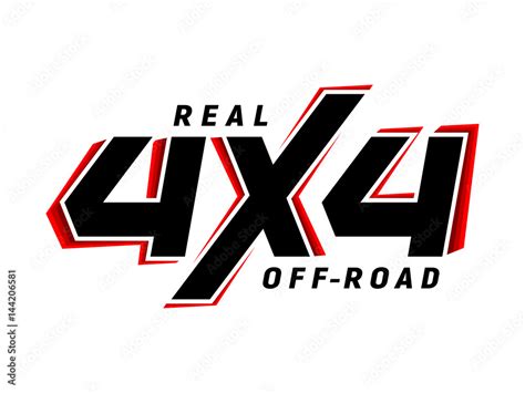 4x4 Off Road Emblem Suv Logo Vector De Stock Adobe Stock