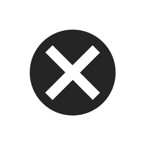Close Cross Delete Exit Stop Warning Icon Simple Geometric Icons
