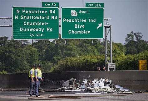 Plane Crashes Into Atlanta I 285 Killing Four People